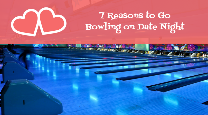 Bowling alley with late night lighting sets mood for date night