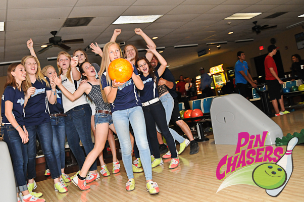 bowling party at pin chasers