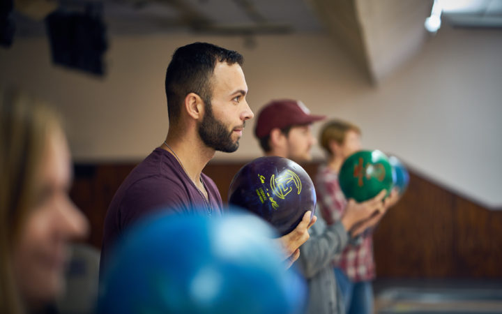 adults bowling